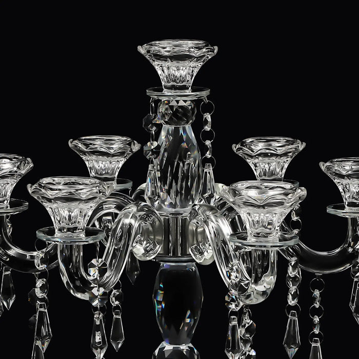 Elegant 7-Arm Crystal Candelabra