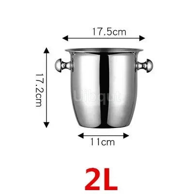 Gold & Silver Stainless Steel Ice Bucket Collection – 28 Variants for Wine, Champagne & More