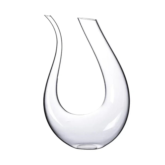 Handcrafted U-Shaped Crystal Wine Decanter – 1500ml