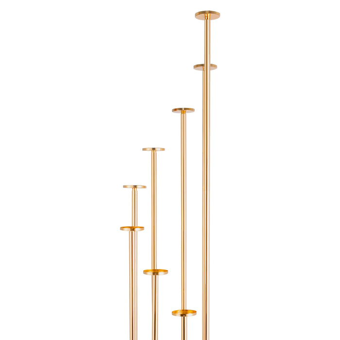9-Arm Gold Metal Candle Set Holder