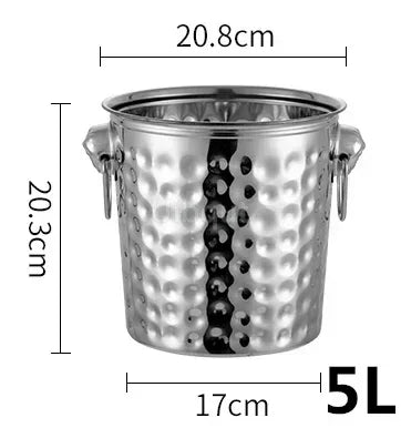 Gold & Silver Stainless Steel Ice Bucket Collection – 28 Variants for Wine, Champagne & More