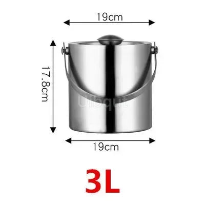 Gold & Silver Stainless Steel Ice Bucket Collection – 28 Variants for Wine, Champagne & More