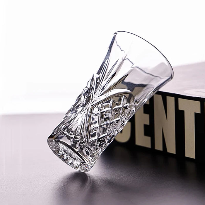 Diamond Cut Crystal Shot Glasses – Set of 6