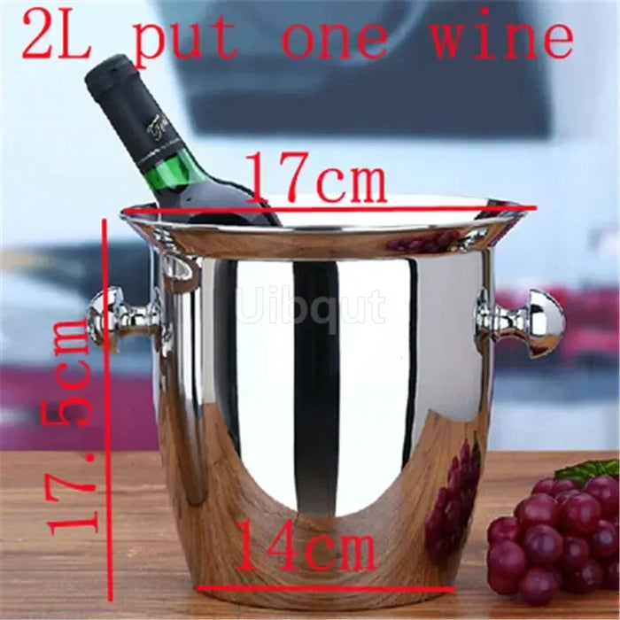 Gold & Silver Stainless Steel Ice Bucket Collection – 28 Variants for Wine, Champagne & More