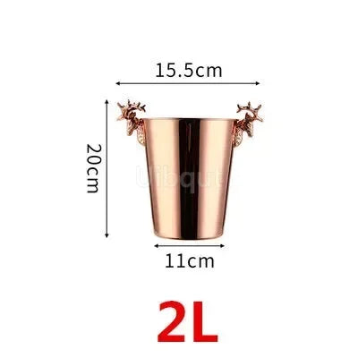Gold & Silver Stainless Steel Ice Bucket Collection – 28 Variants for Wine, Champagne & More