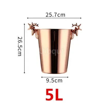 Gold & Silver Stainless Steel Ice Bucket Collection – 28 Variants for Wine, Champagne & More