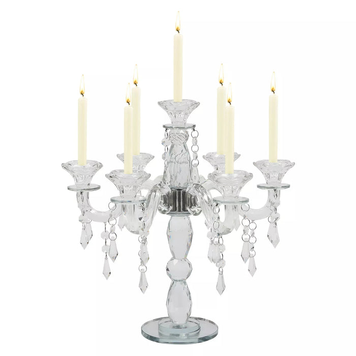 Elegant 7-Arm Crystal Candelabra