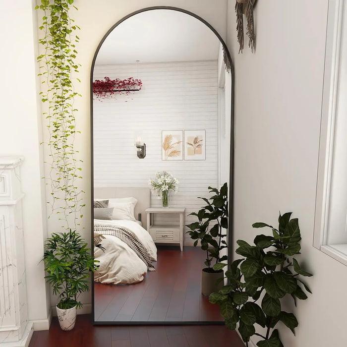 71"x26" Full Length Arched Body Mirror — Available in Black or Gold