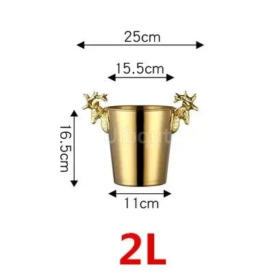 Gold & Silver Stainless Steel Ice Bucket Collection – 28 Variants for Wine, Champagne & More