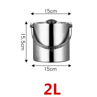 Gold & Silver Stainless Steel Ice Bucket Collection – 28 Variants for Wine, Champagne & More