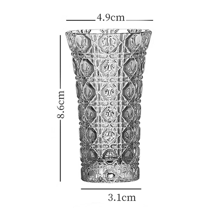 Diamond Cut Crystal Shot Glasses – Set of 6