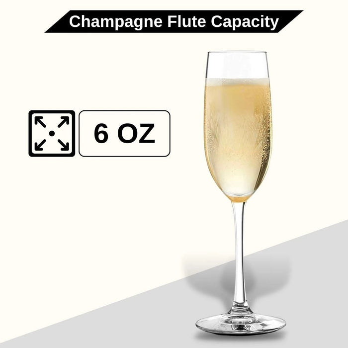 Crystal Champagne Flutes – Set of 2