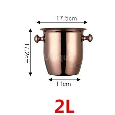 Gold & Silver Stainless Steel Ice Bucket Collection – 28 Variants for Wine, Champagne & More