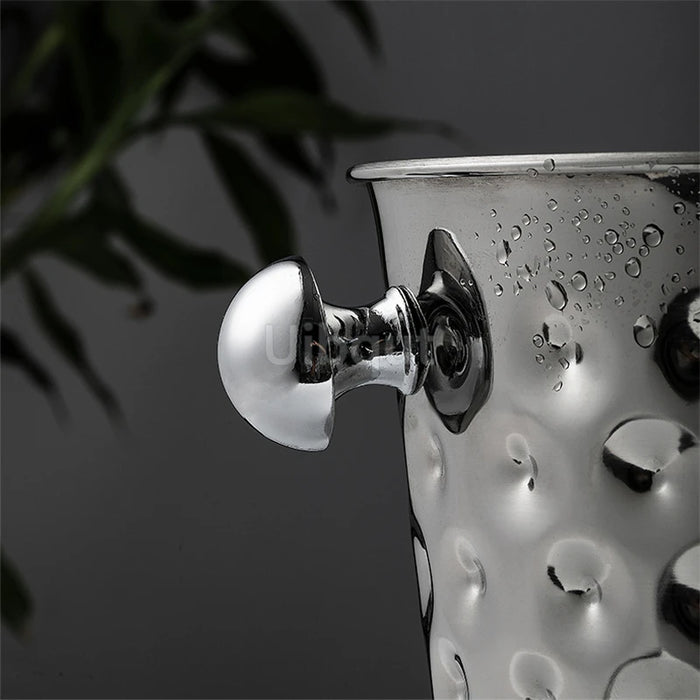 Stainless Steel Wine & Champagne Ice Bucket – 5L Capacity, Comes in Gold or Silver