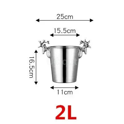 Gold & Silver Stainless Steel Ice Bucket Collection – 28 Variants for Wine, Champagne & More