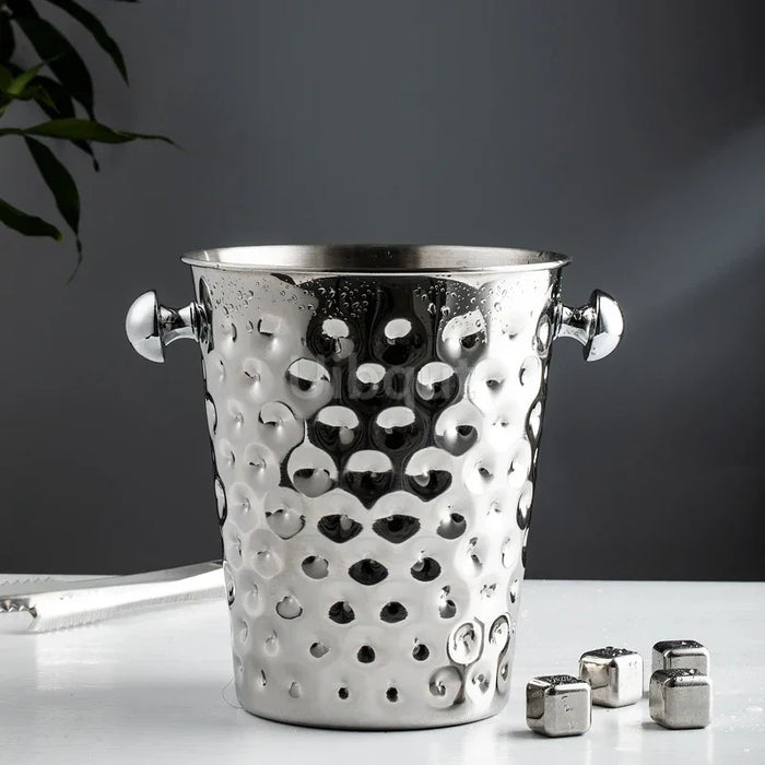 Stainless Steel Wine & Champagne Ice Bucket – 5L Capacity, Comes in Gold or Silver