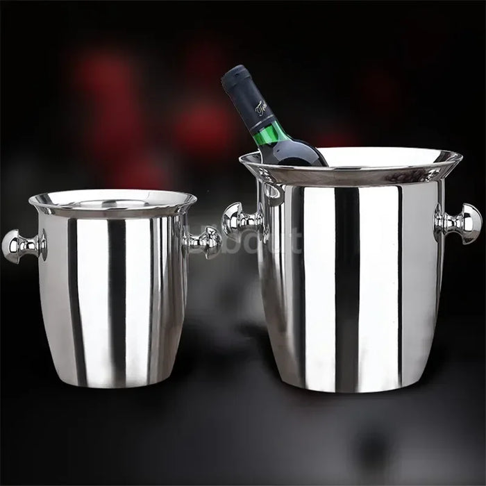 Gold & Silver Stainless Steel Ice Bucket Collection – 28 Variants for Wine, Champagne & More