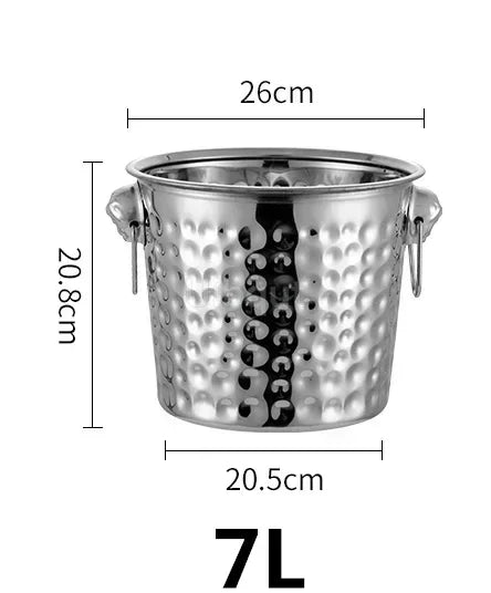Gold & Silver Stainless Steel Ice Bucket Collection – 28 Variants for Wine, Champagne & More